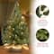24" Pre-Lit Majestic Fir Tree In Gold Cloth Bag, Clear Lights